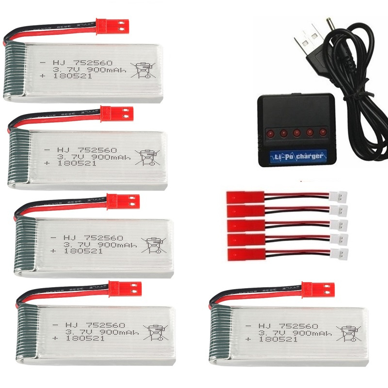 Eachine Drone E58 - JST 3.7V 900mAh Oplaadbare Batterij +
